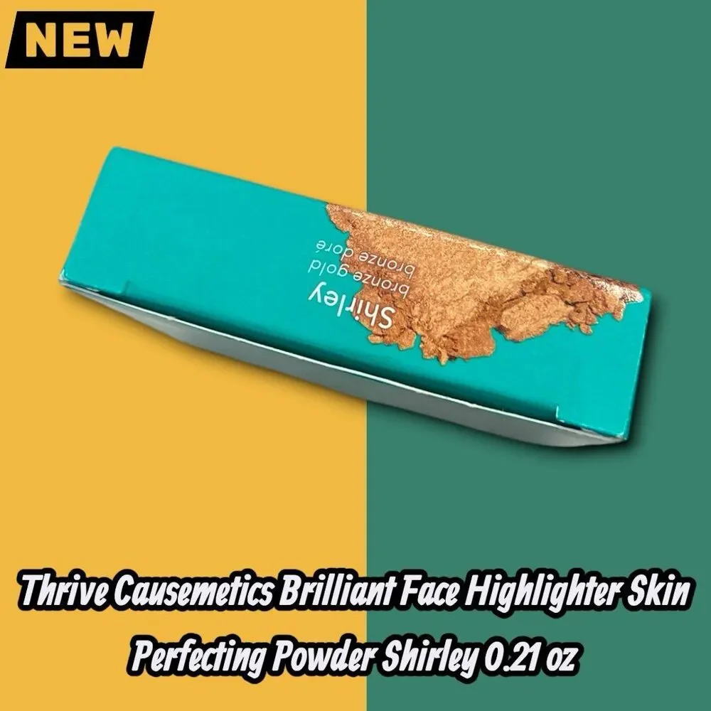New Thrive Causemetics Brilliant Face Highlighter Skin Perfecting Powder Shirley